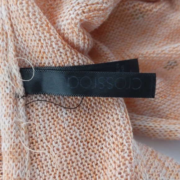 Crossroads Women's Top Size Large Orange Sleeveless Knit Round Hem Diamantes - Picture 11 of 14